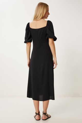 Vestido midi - Preto