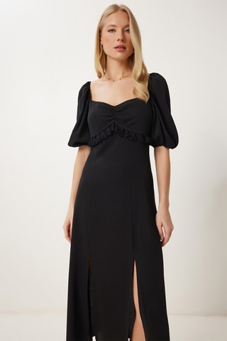 Vestido midi - Preto