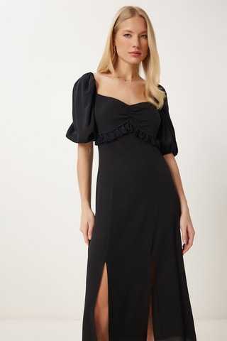 Vestido midi - Preto