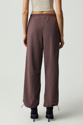 Calças de cintura alta - Violeta