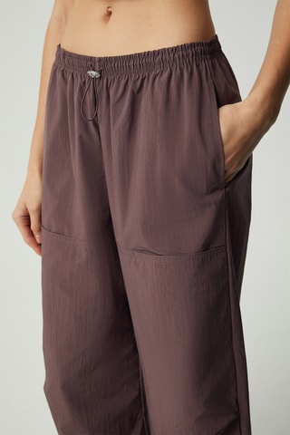 Calças de cintura alta - Violeta