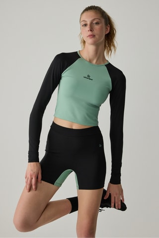 Panties cintura subida - Preto e verde