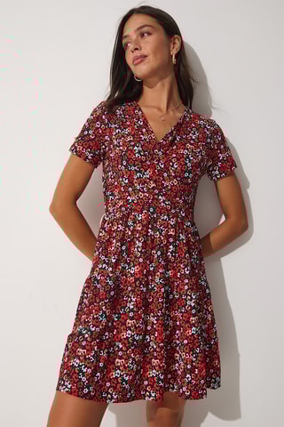 Vestido estilo patinadora - Vermelho