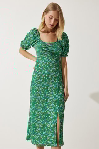 Vestido midi - Verde