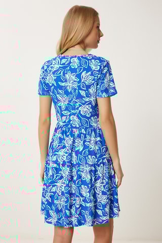 Vestido estilo patinadora - Azul-eléctrico