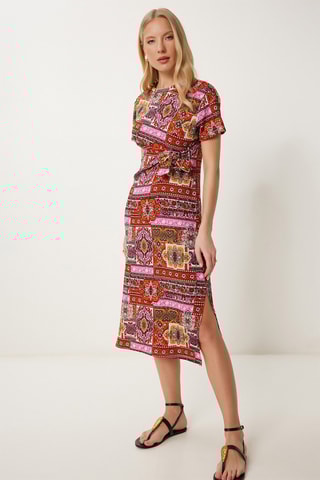 Vestido direito - Laranja