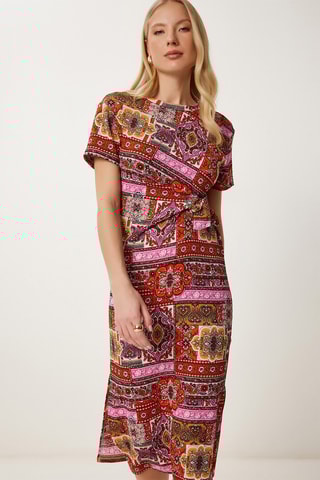 Vestido direito - Laranja