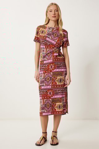 Vestido direito - Laranja