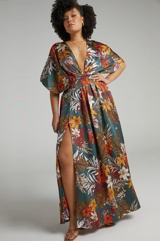 Vestido comprido - Verde