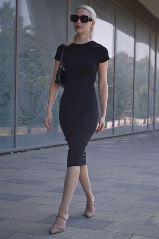 Vestido justo - Preto