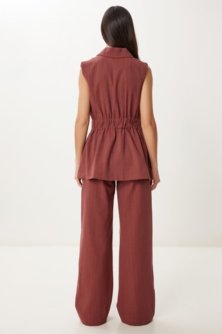 Casaco e calças - Castanho