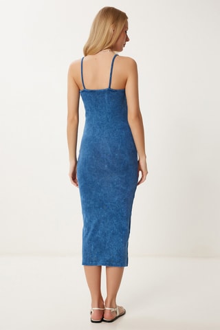 Vestido midi - Índigo mesclado