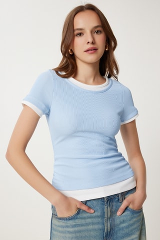 T-shirt - Azul-celeste