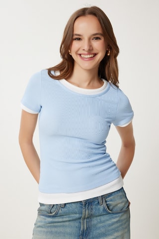 T-shirt - Azul-celeste