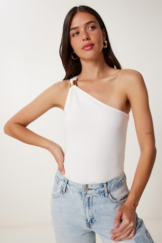 Top assimétrico - Branco