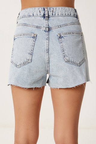 Calções de ganga - Azul