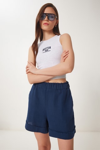 Calções - Azul-marinho