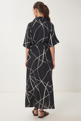 Vestido-camisa - Preto