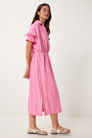 Vestido midi - Rosa