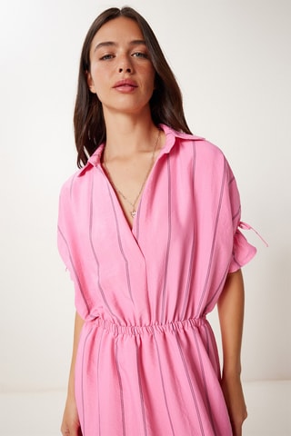 Vestido midi - Rosa