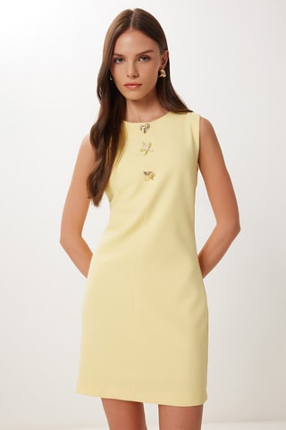 Vestido direito - Amarelo