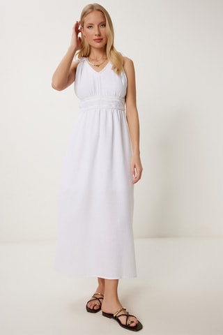 Vestido comprido - Cru