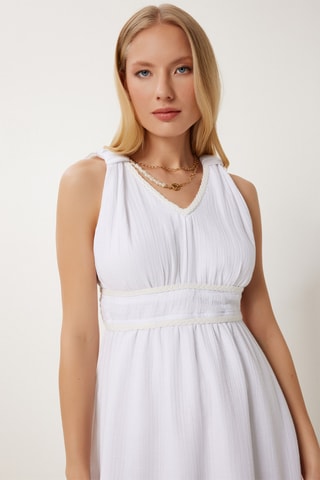 Vestido comprido - Cru