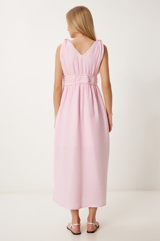 Vestido comprido - Rosa-maquilhagem
