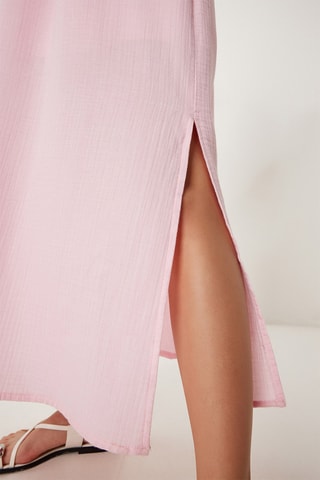 Vestido comprido - Rosa-maquilhagem