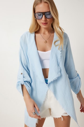 Casaco - Azul-celeste