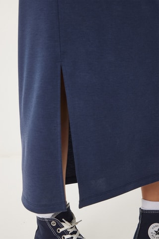 Vestido t-shirt - Azul-marinho