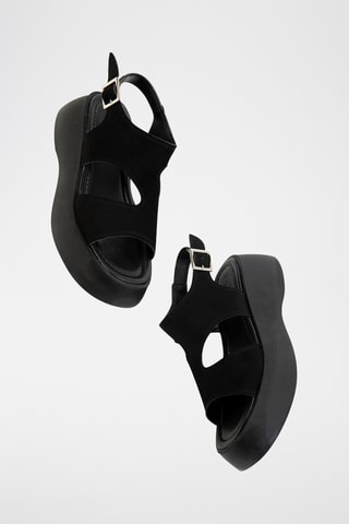 Sandálias com cunha - Preto