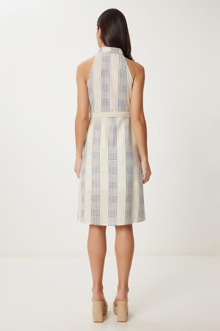 Vestido direito - Azul-marinho