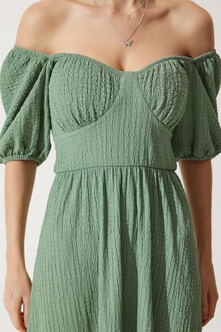 Vestido comprido - Caqui