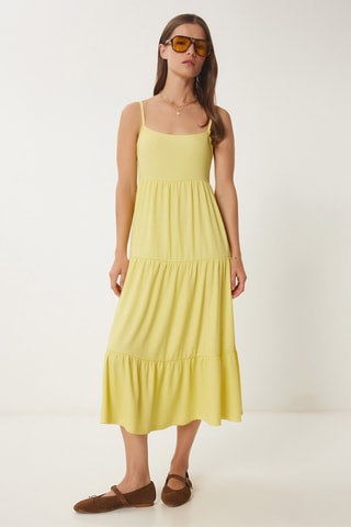 Vestido midi - Amarelo