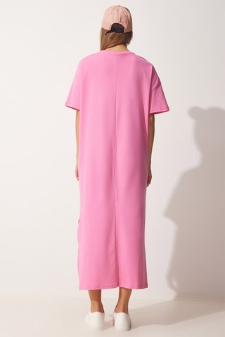 Vestido t-shirt - Rosa-maquilhagem