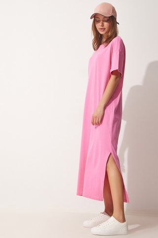 Vestido t-shirt - Rosa-maquilhagem