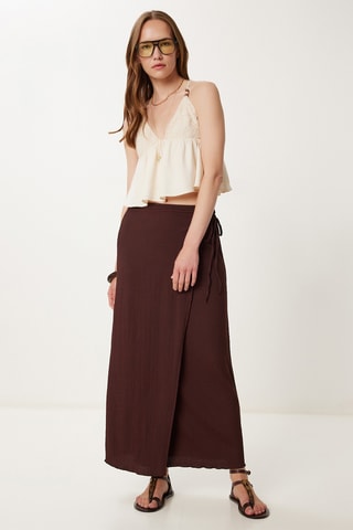 Saia envelope - Castanho-escuro