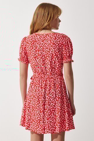 Vestido traçado - Laranja