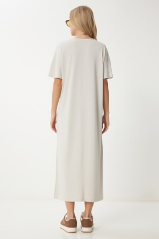 Vestido t-shirt - Cru