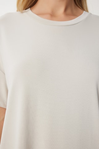 Vestido t-shirt - Cru