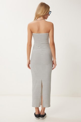 Vestido-caicai - Preto e branco