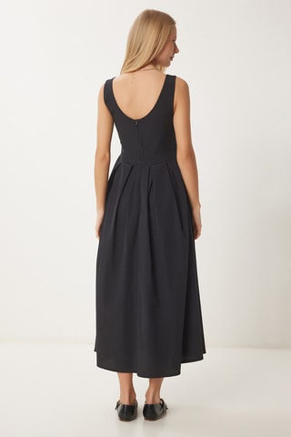 Vestido midi - Preto