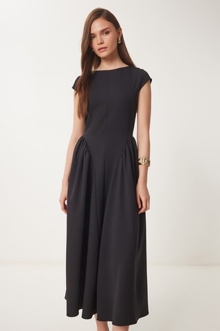 Vestido midi - Preto