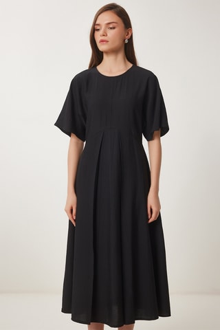 Vestido midi - Preto