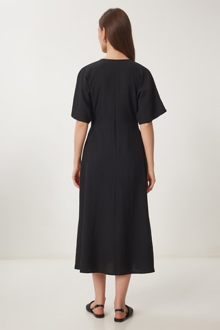 Vestido midi - Preto