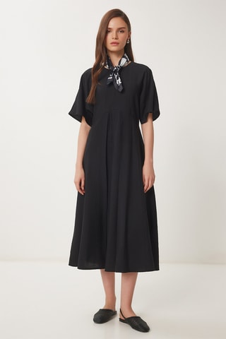 Vestido midi - Preto