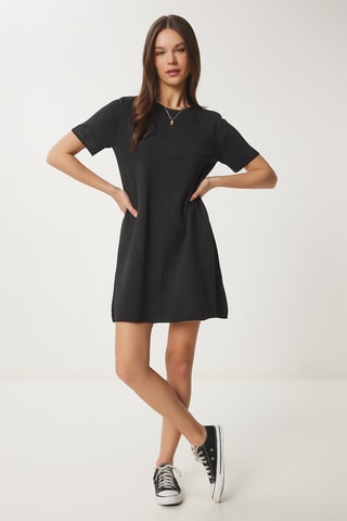 Vestido trapézio - Preto