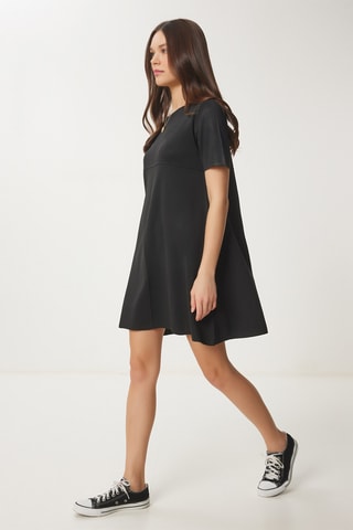 Vestido trapézio - Preto