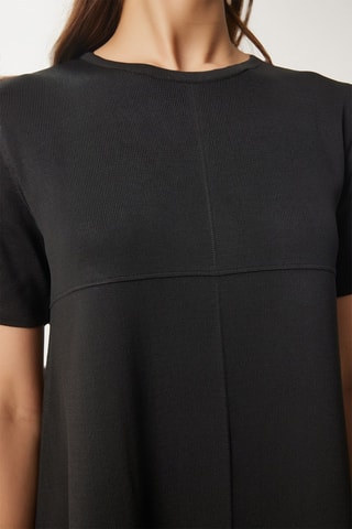 Vestido trapézio - Preto